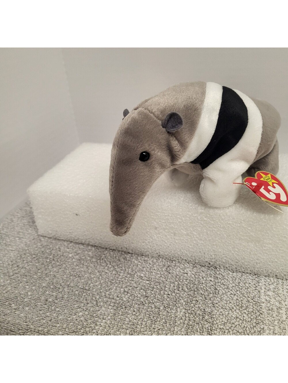 Ty Beanie Baby Anteater "Ants" Stuffed (p.e pellets) Animal Plush Toy Nov 7 1997